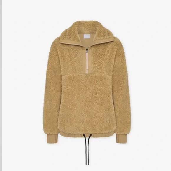 VARLEY Appleton Half-Zip Pullover Sherpa/Fleece/Mustard Gold/ Tan - Picture 5 of 11